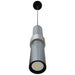 Pendant Light Avenue Lighting HF1080-LDG Cicada 15"H LED Pendant in Knurled Light Grey and Dark Grey in Dark Grey With Knurled Light Grey Avenue Lighting