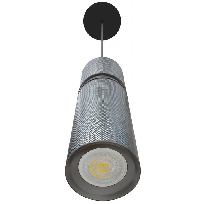 Pendant Light Avenue Lighting HF1073-LDG Cicada 10"H LED Pendant in Knurled Dark Grey and Pewter in Knurled Dark Grey With Pewter Avenue Lighting