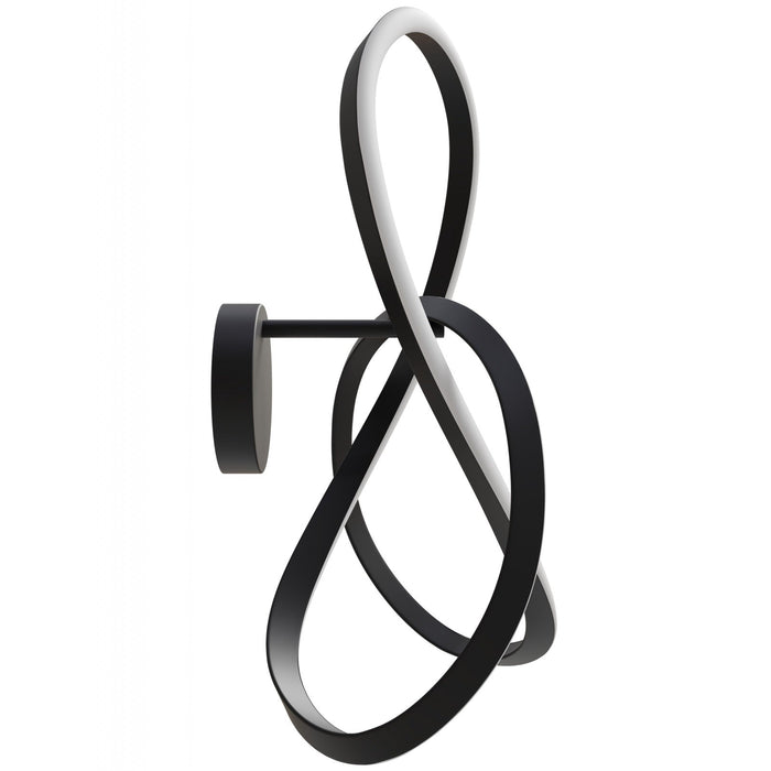 Wall Sconce Avenue Lighting HF5080-BK Windsor 24"W Spiral Ring 5-CCT LED Wall Sconce in Black Avenue Lighting