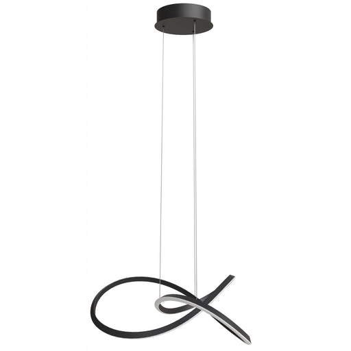 Pendant Light Avenue Lighting HF5069-BK Windsor 33"W Spiral Ring 5-CCT LED Pendant in Black Avenue Lighting