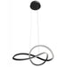 Pendant Light Avenue Lighting HF5069-BK Windsor 33"W Spiral Ring 5-CCT LED Pendant in Black Avenue Lighting