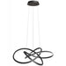 Pendant Light Avenue Lighting HF5070-BK Windsor 36"W Spiral Ring 5-CCT LED Pendant in Black Avenue Lighting