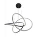 Pendant Light Avenue Lighting HF5070-BK Windsor 36"W Spiral Ring 5-CCT LED Pendant in Black Avenue Lighting