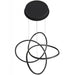 Pendant Light Avenue Lighting HF5070-BK Windsor 36"W Spiral Ring 5-CCT LED Pendant in Black Avenue Lighting