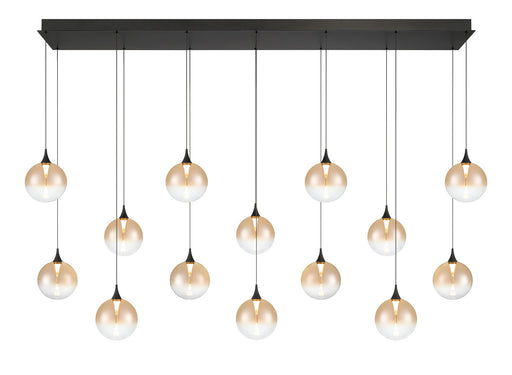 Eurofase 48939-034 Iissa 72" Matte Black LED Chandelier