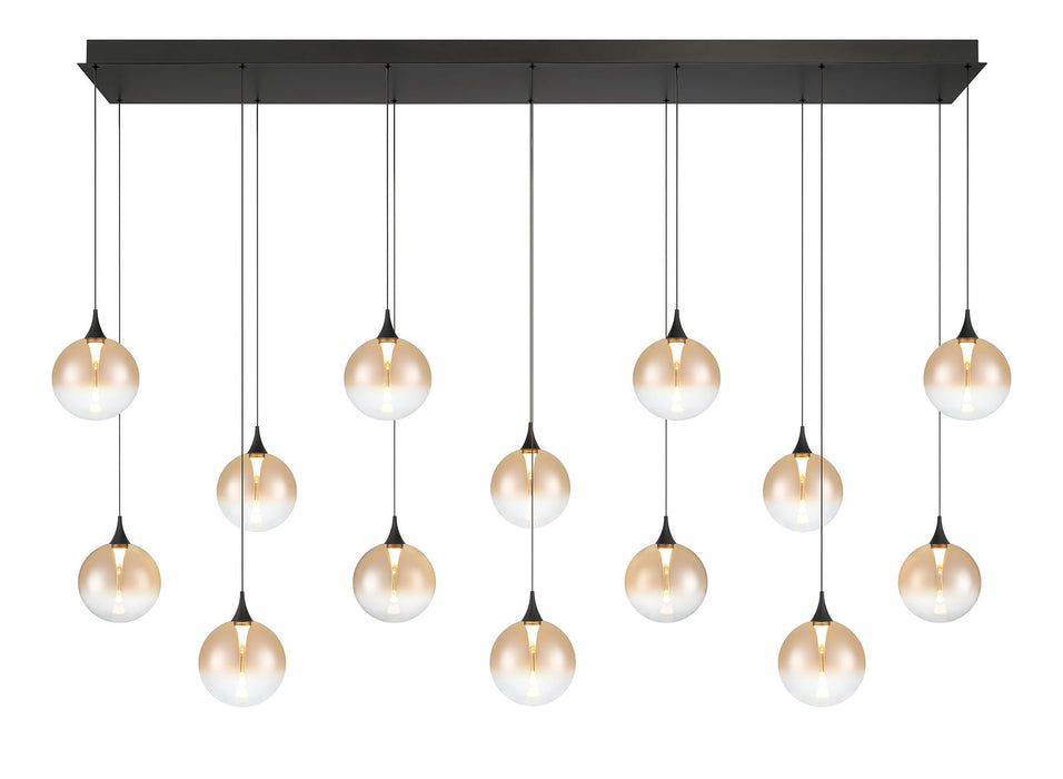 Eurofase 48939-034 Iissa 72" Matte Black LED Chandelier