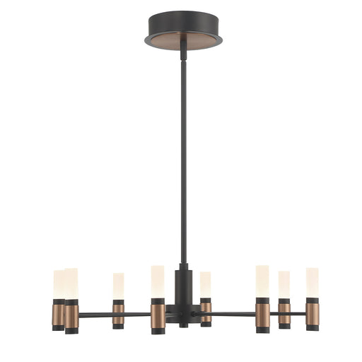 Eurofase 46352-019 Albany 24" Brass-Black Mix LED Chandelier