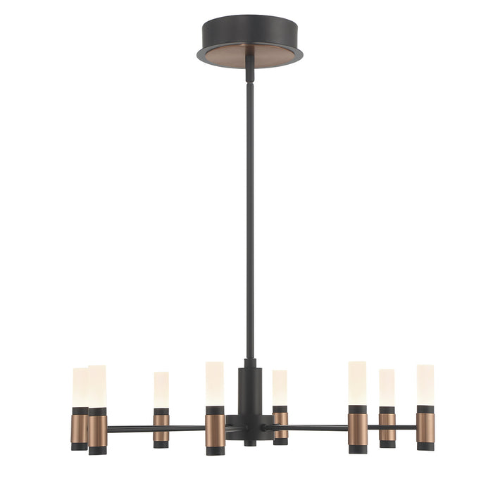 Eurofase 46352-019 Albany 24" Brass-Black Mix LED Chandelier