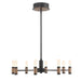 Eurofase 46352-019 Albany 24" Brass-Black Mix LED Chandelier