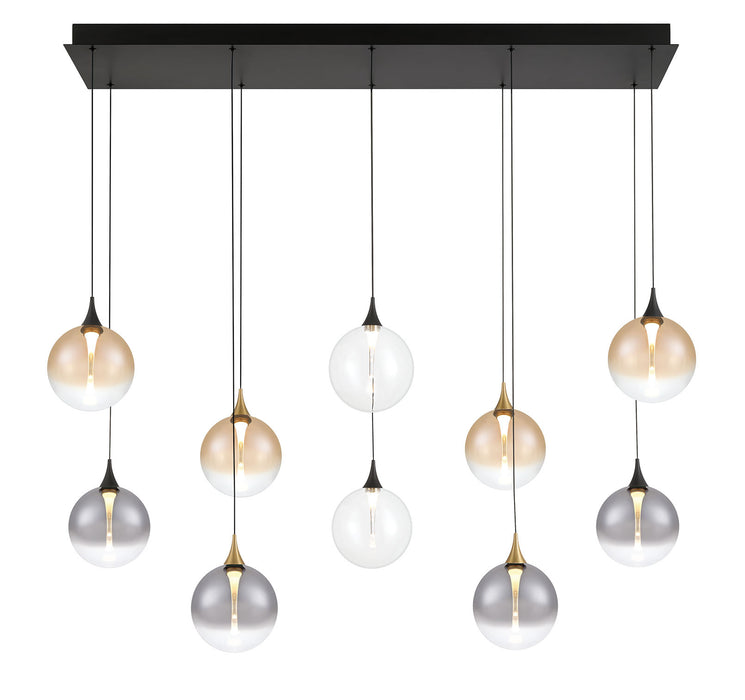 Eurofase 48934-046 Iissa 47" Gold-Black Mix LED Chandelier