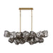 Chandelier Avenue Lighting HF7151-AGB Rockefeller 49"W Multi-Light Chandelier in Aged Brass Avenue Lighting