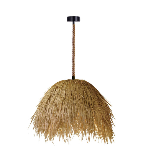 Pendant Light Avenue Lighting HF1009-RP Malibu 28"H Hemp Rope Pendant in Black in Hemp Rope/Black Avenue Lighting