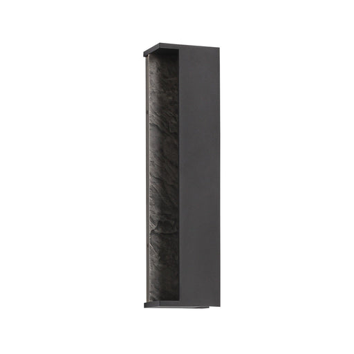 Outdoor Wall Light Avenue Lighting AV10041-DBZ Avenue Outdoor 19"H Open Side Panel LED Wall Sconce in Dark Bronze/Textured Grey Avenue Lighting