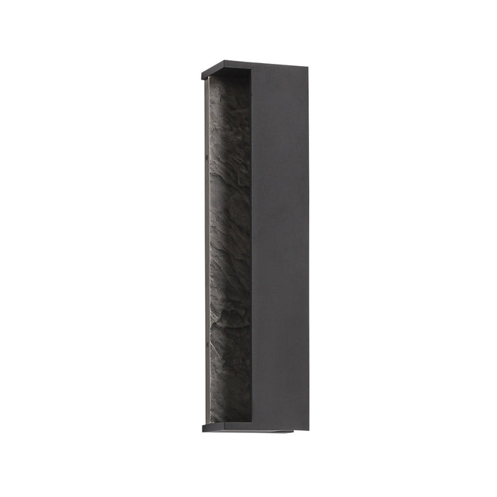 Outdoor Wall Light Avenue Lighting AV10041-DBZ Avenue Outdoor 19"H Open Side Panel LED Wall Sconce in Dark Bronze/Textured Grey Avenue Lighting