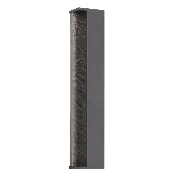 Outdoor Wall Light Avenue Lighting AV10042-DBZ Avenue Outdoor 26"H Open Side Panel LED Wall Sconce in Dark Bronze/Textured Grey Avenue Lighting