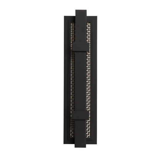 Outdoor Wall Light Avenue Lighting AV10010-BLK Avenue Outdoor 19"H 3-CCT LED Wall Sconce in Black/Mesh Back Avenue Lighting
