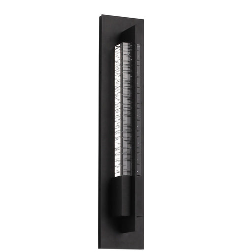 Outdoor Wall Light Avenue Lighting AV10012-BLK Avenue Outdoor 24"H 3-CCT LED Wall Sconce in Black/Crystal Light Bar Avenue Lighting