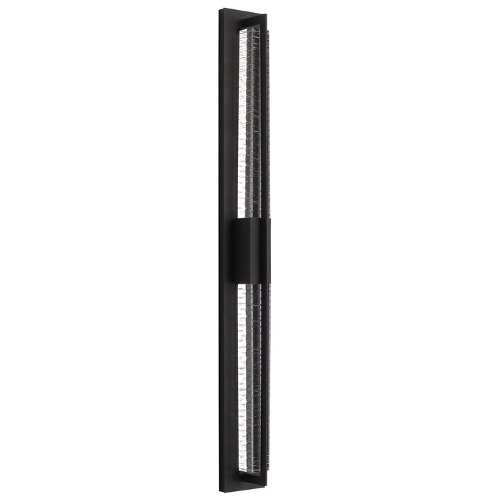 Outdoor Wall Light Avenue Lighting AV10013-BLK Avenue Outdoor 44"H 3-CCT LED Wall Sconce in Black/Crystal Light Bar Avenue Lighting