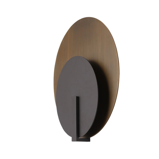Outdoor Wall Light Avenue Lighting AV10024-DBZG Avenue Outdoor 23"H Oval 3-CCT LED Wall Sconce in Dark Bronze/Dark Gold in Dark Bronze / Dark gold Avenue Lighting