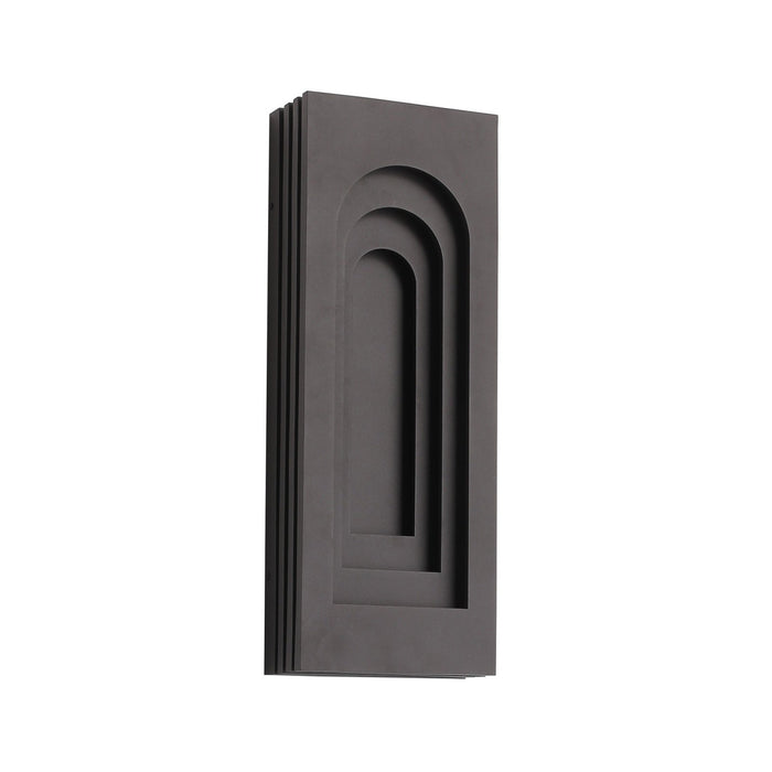 Outdoor Wall Light Avenue Lighting AV10029-DBZ Avenue Outdoor 24"H 3-CCT LED Rectangular Curved Top Wall Sconce in Dark Bronze Avenue Lighting