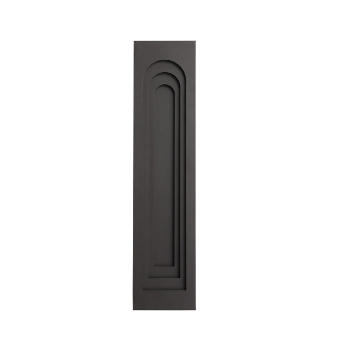 Outdoor Wall Light Avenue Lighting AV10030-DBZ Avenue Outdoor 36"H 3-CCT LED Rectangular Curved Top Wall Sconce in Dark Bronze Avenue Lighting