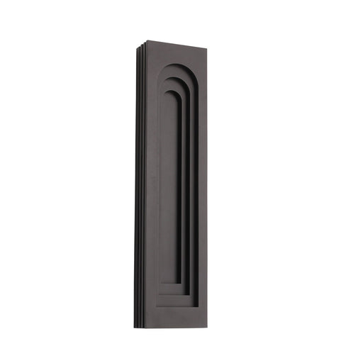 Outdoor Wall Light Avenue Lighting AV10030-DBZ Avenue Outdoor 36"H 3-CCT LED Rectangular Curved Top Wall Sconce in Dark Bronze Avenue Lighting