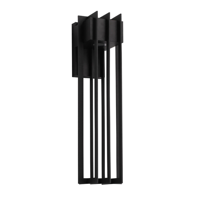 Outdoor Wall Light Avenue Lighting AV10032-BLK Avenue Outdoor 24"H Angles LED Wall Sconce in Black Avenue Lighting