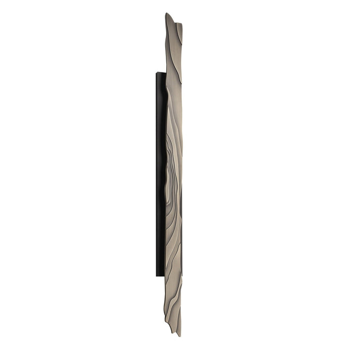 Outdoor Wall Light Avenue Lighting AV10034-DBZ Avenue Outdoor 56"H Textured LED Wall Sconce in Dark Bronze/Faux Gold Woodgrain Avenue Lighting