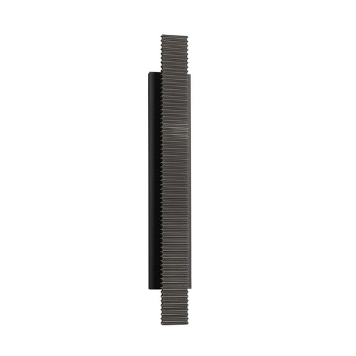 Outdoor Wall Light Avenue Lighting AV10035-DBZ Avenue Outdoor 31"H Ridge Panel LED Wall Sconce in Dark Bronze Avenue Lighting