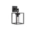Outdoor Wall Light Avenue Lighting AV10037-BLK Avenue Outdoor 16"H Box Wall Sconce in Black/Clear Glass Avenue Lighting