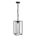 Outdoor Pendant Avenue Lighting AV10040-BLK Avenue Outdoor 20"H Hanging Box Pendant in Black/Clear Glass Avenue Lighting