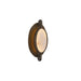 Wall Sconce Avenue Lighting HF7000-AB Mayfair 8"W Round Alabaster Plate LED Wall Sconce in Aged Brass Avenue Lighting
