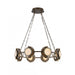 Chandelier Avenue Lighting HF7008-AB Mayfair 8-Light 31.5"W Round Chandelier in Aged Brass/Alabaster Avenue Lighting