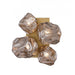 Wall Sconce Avenue Lighting HF7150-AGB Rockefeller 4-Light 12"H Rock Shape Wall Sconce in Aged Brass Avenue Lighting