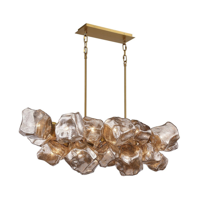 Chandelier Avenue Lighting HF7151-AGB Rockefeller 49"W Multi-Light Chandelier in Aged Brass Avenue Lighting