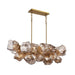 Chandelier Avenue Lighting HF7151-AGB Rockefeller 49"W Multi-Light Chandelier in Aged Brass Avenue Lighting