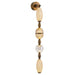 Wall Sconce Avenue Lighting HF7160-AGB Dubai 4-Light 40"H LED Wall Sconce in Aged Golden Brass/Gold Glass Avenue Lighting