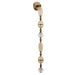 Wall Sconce Avenue Lighting HF7161-AGB Dubai 6-Light 56"H LED Wall Sconce in Aged Golden Brass/Gold Glass Avenue Lighting