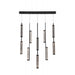 Pendant Lamp Avenue Lighting HF7186-BK Metropole 10-Light 51"W LED Pendant in Matte Black Avenue Lighting