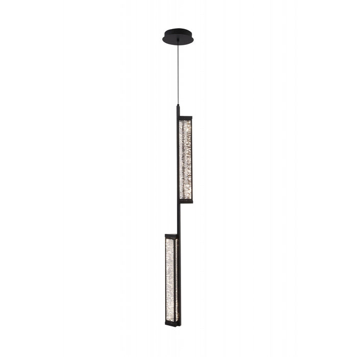 Pendant Light Avenue Lighting HF7180-BK Metropole 2-Light 178"H Pendant in Matte Black Avenue Lighting
