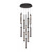 Pendant Lamp Avenue Lighting HF7185-BK Metropole 10-Light 65.5"H LED Pendant in Matte Black Avenue Lighting