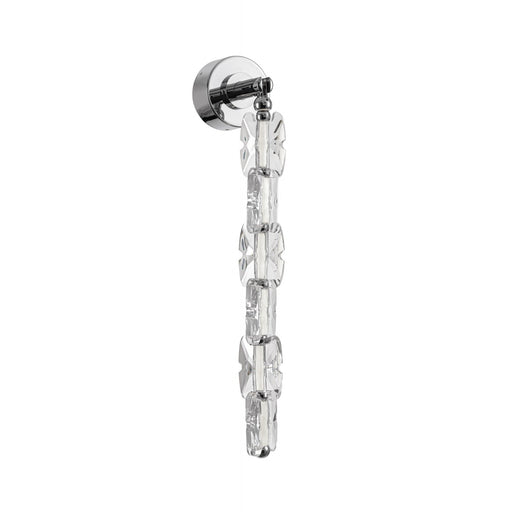 Wall Sconce Avenue Lighting HF7190-CH Monarch 26"H LED Wall Sconce in Chrome/Clear Crystal Avenue Lighting