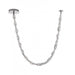 Pendant Light Avenue Lighting HF7192-CH Monarch 120"L Clear Glass Strand Pendant in Chrome Avenue Lighting