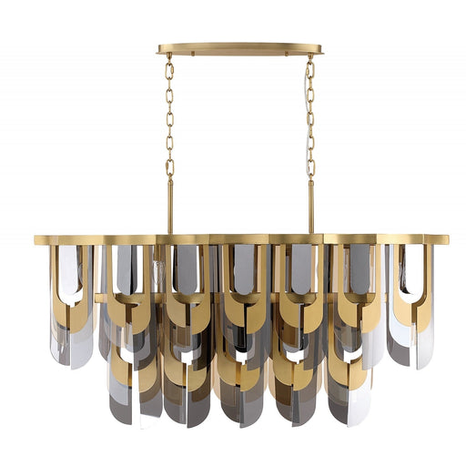 Chandelier Avenue Lighting HF7170-AGB Paramount 52"W Chandelier in Aged Brass Avenue Lighting
