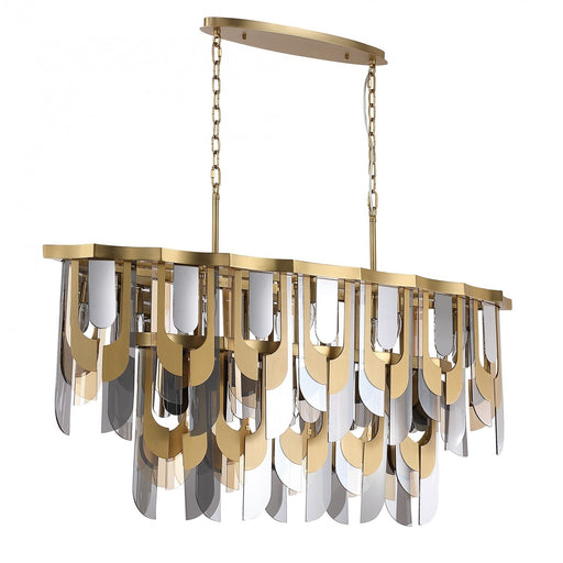 Chandelier Avenue Lighting HF7170-AGB Paramount 52"W Chandelier in Aged Brass Avenue Lighting