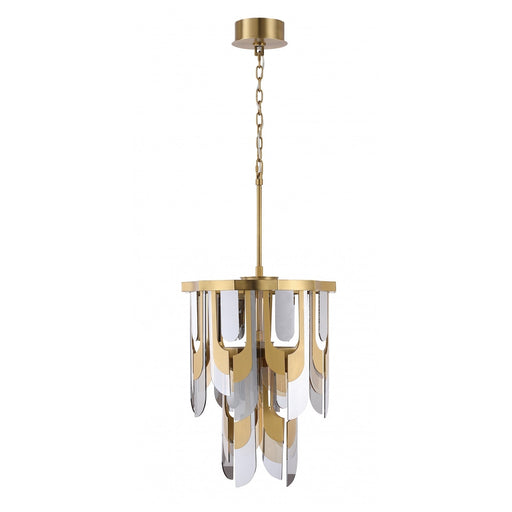Chandelier Avenue Lighting HF7171-AGB Paramount 21"W Pendant in Aged Brass Avenue Lighting