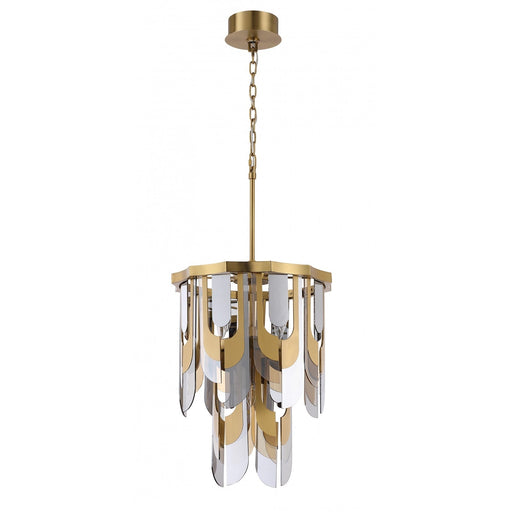 Chandelier Avenue Lighting HF7171-AGB Paramount 21"W Pendant in Aged Brass Avenue Lighting