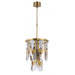 Chandelier Avenue Lighting HF7171-AGB Paramount 21"W Pendant in Aged Brass Avenue Lighting
