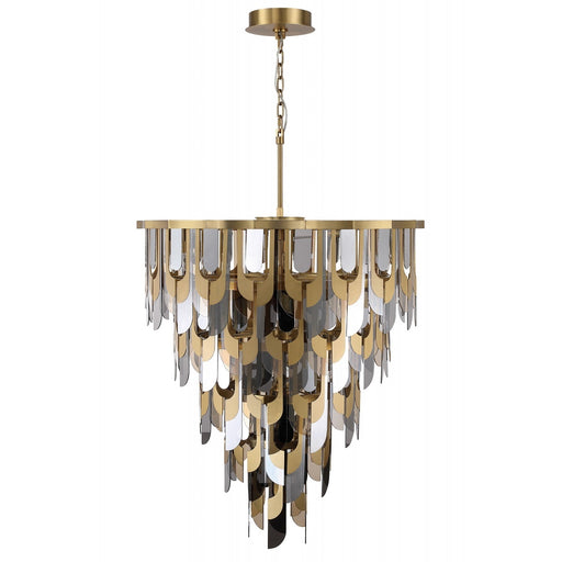 Chandelier Avenue Lighting HF7173-AGB Paramount 46"W Pendant in Aged Brass Avenue Lighting