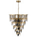 Chandelier Avenue Lighting HF7173-AGB Paramount 46"W Pendant in Aged Brass Avenue Lighting